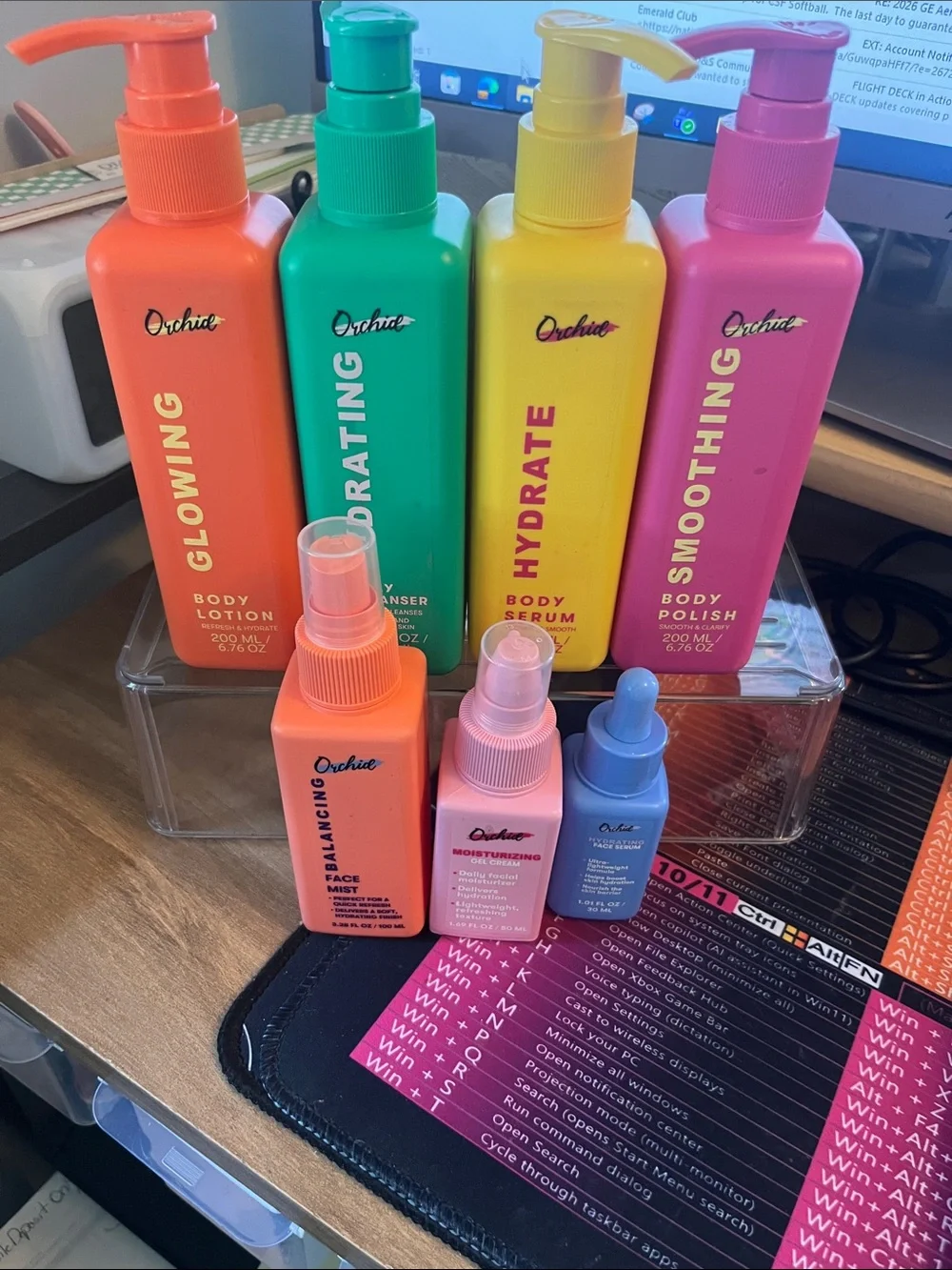 Hydrating & Smoothing Body Set - Orange, Green, Yellow, Pink
